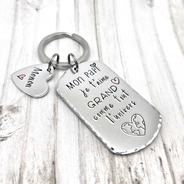 Grandpa Grandpa Keychain, I love you big