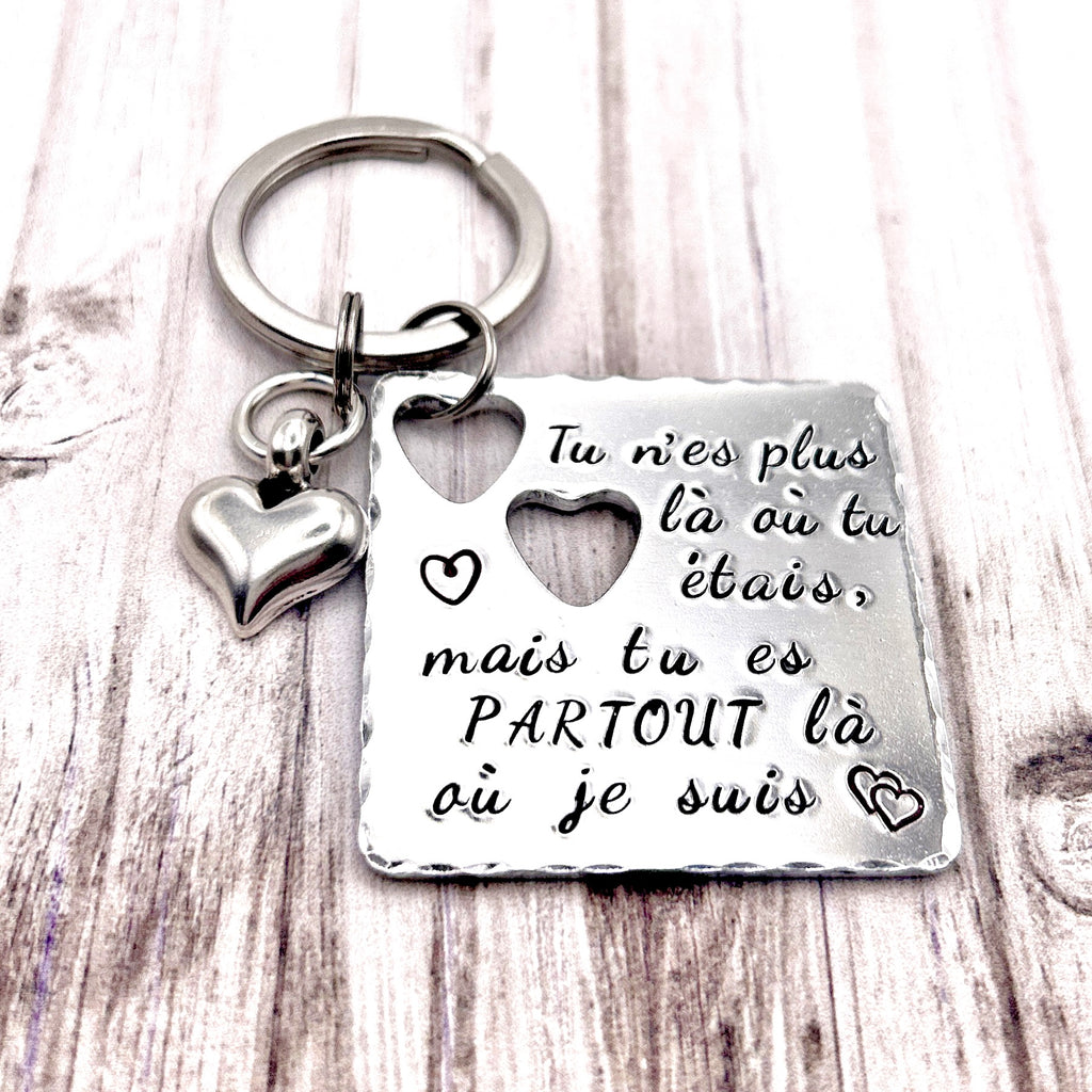 Victor Hugo Quote Keychain, Mourning Keychain