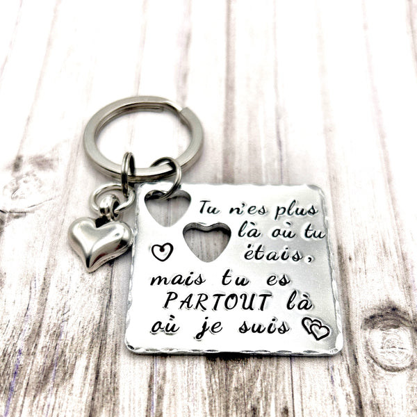 Victor Hugo Quote Keychain, Mourning Keychain