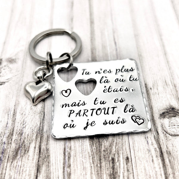 Victor Hugo Quote Keychain, Mourning Keychain
