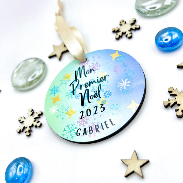 Boule de Noël Personnalisée, Mon Premier Noël, Décoration Sapin Noël