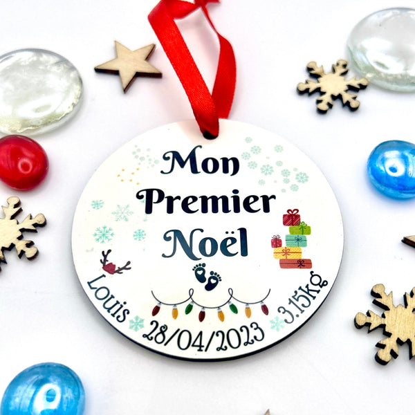 Boule de Noël Personnalisée, Mon Premier Boule de Noël