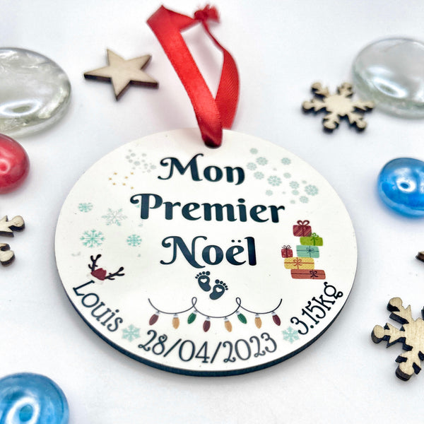 Boule de Noël Personnalisée, Mon Premier Boule de Noël