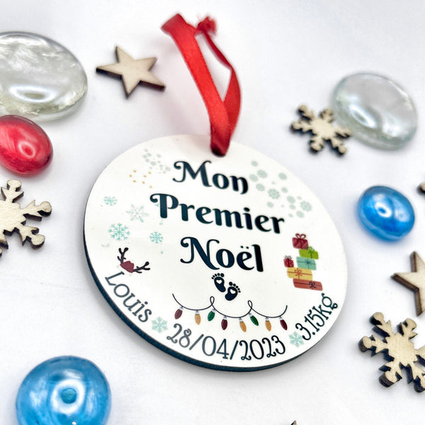 Boule de Noël Personnalisée, Mon Premier Boule de Noël