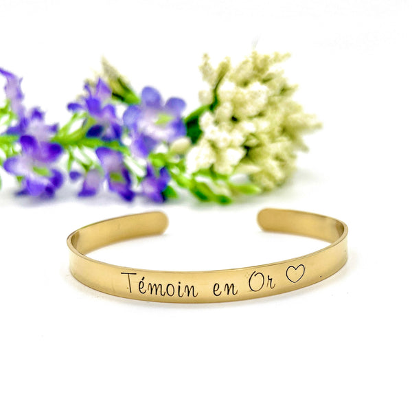 Witness Bracelet, Gold Witness Gift
