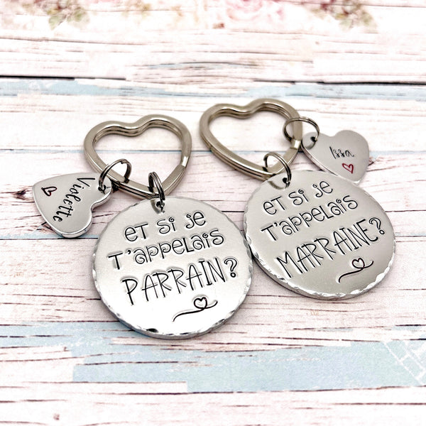 Request Godmother Godfather, Godmother Godfather Keyring, Godmother Godmother Keyring