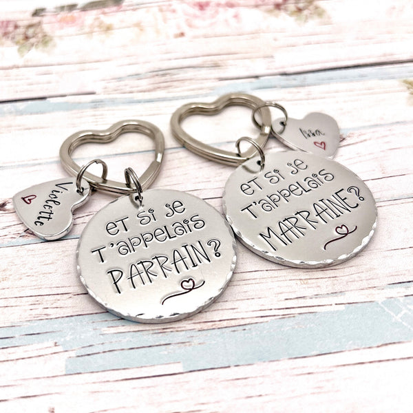 Request Godmother Godfather, Godmother Godfather Keyring, Godmother Godmother Keyring