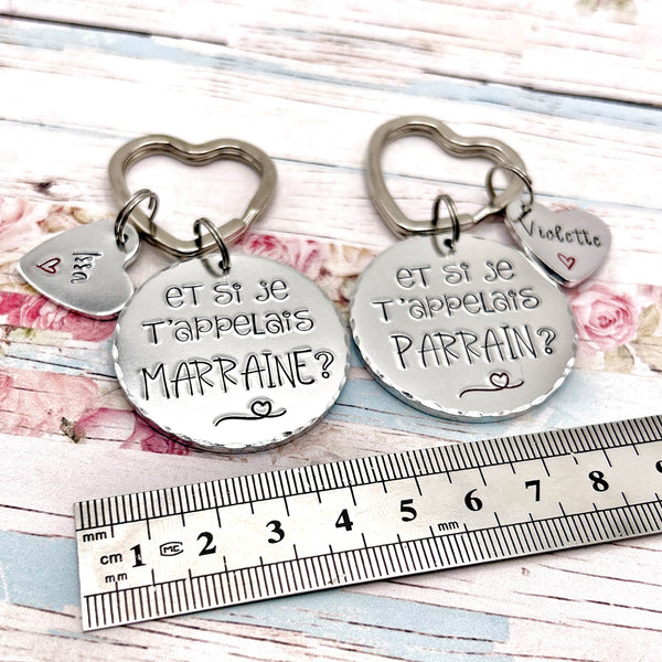 Request Godmother Godfather, Godmother Godfather Keyring, Godmother Godmother Keyring