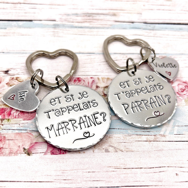 Request Godmother Godfather, Godmother Godfather Keyring, Godmother Godmother Keyring