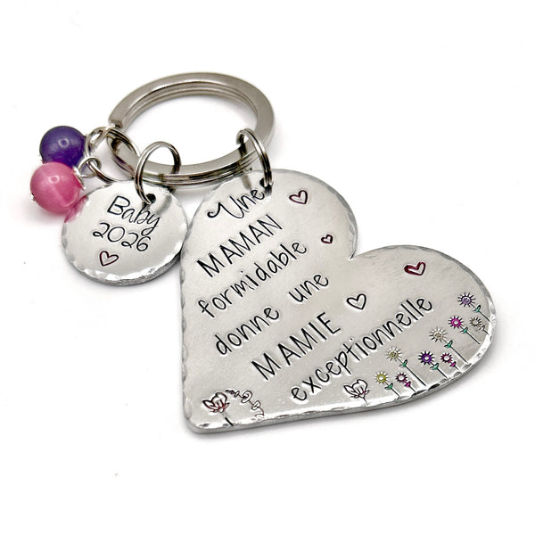 Mom Keychain, Best Mom in the World Keychain