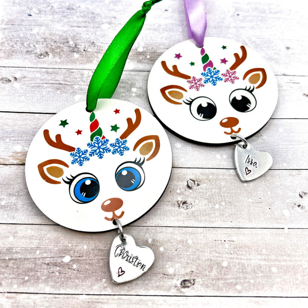 Personalized Christmas Ball, Unicorn Christmas Decoration