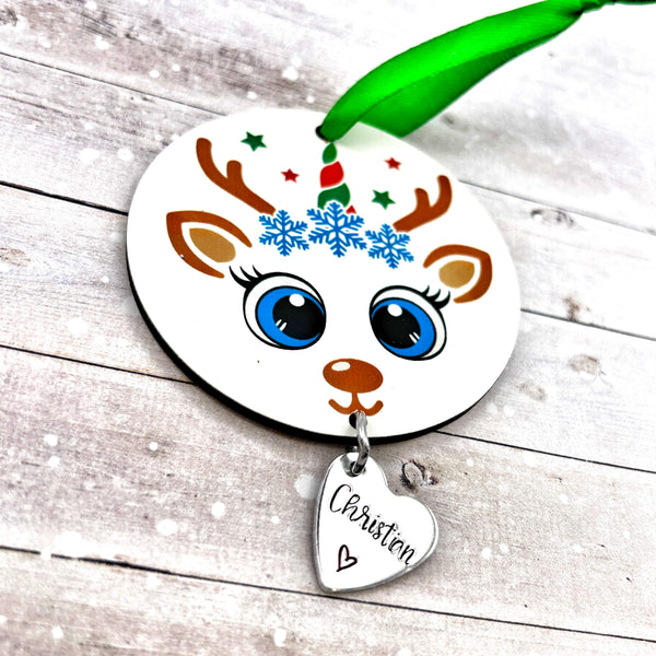 Personalized Christmas Ball, Unicorn Christmas Decoration