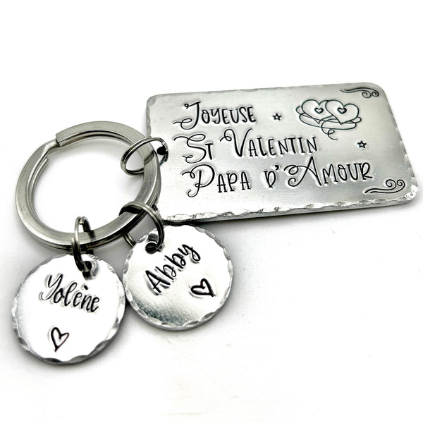 Valentine's Day Dad Keychain
