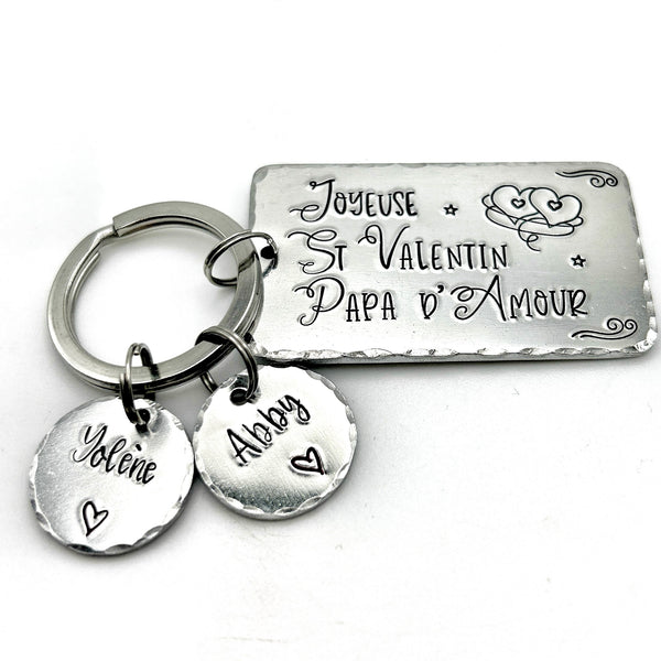 Valentine's Day Dad Keychain