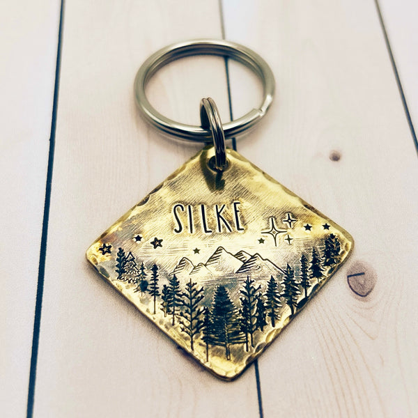 Médaillon pour Chien en Laiton, Brass Custom Dog Tag