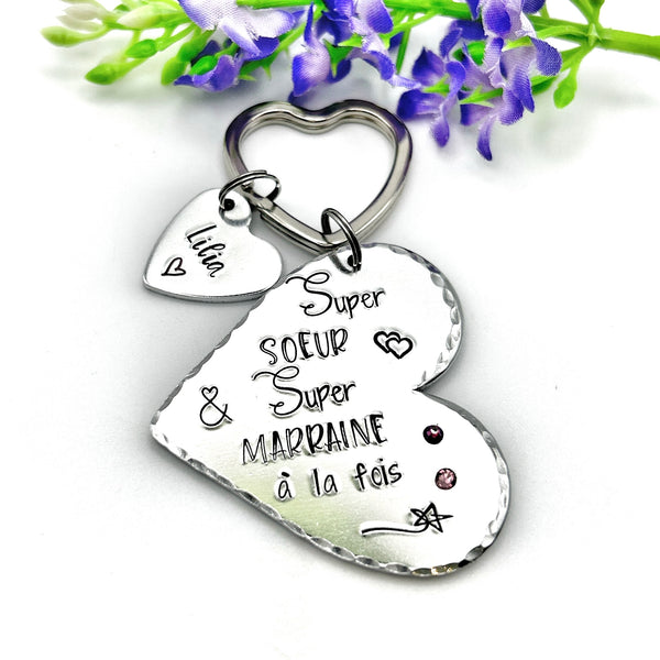 Godmother Sister Keychain