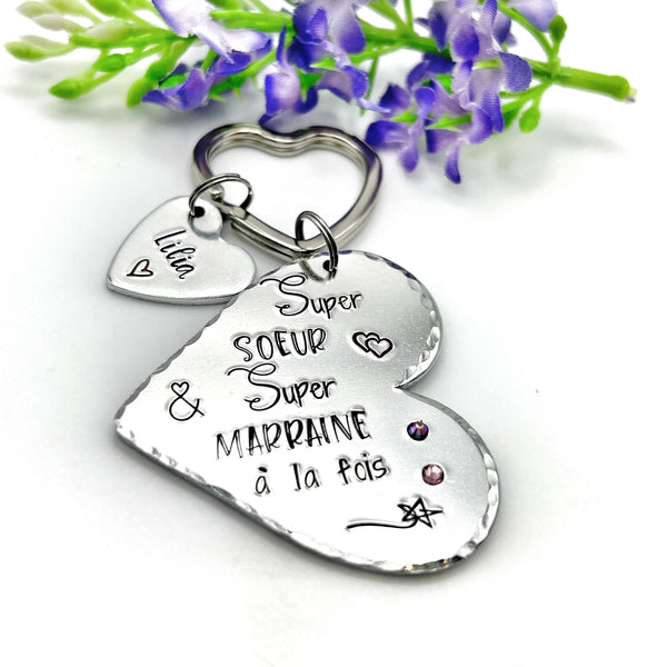 Godmother Sister Keychain