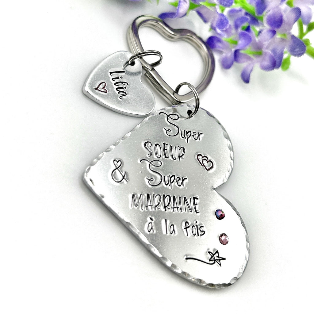 Godmother Sister Keychain