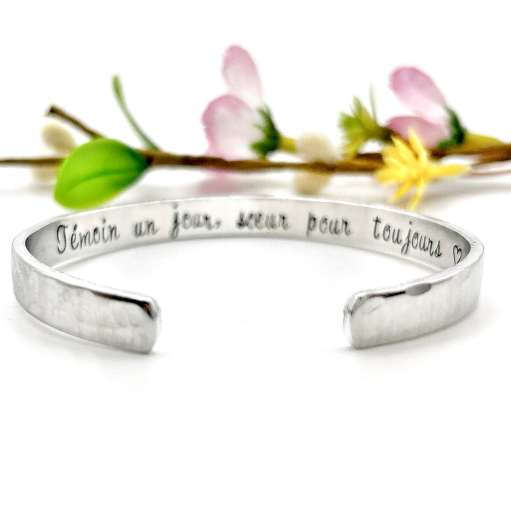 Bracelet for a Witness and a Sister, Wedding Sister Gift