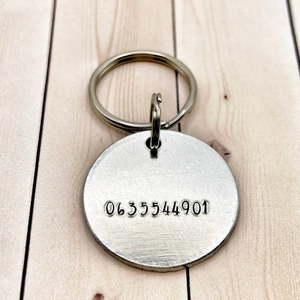 Customizable dog tag, dog tag with mountains