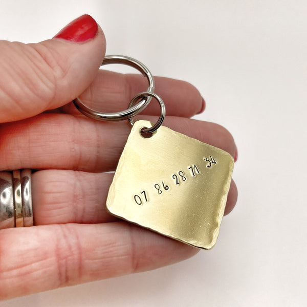 Dog ID Medallion, Dog Tag in Brass and Aluminum