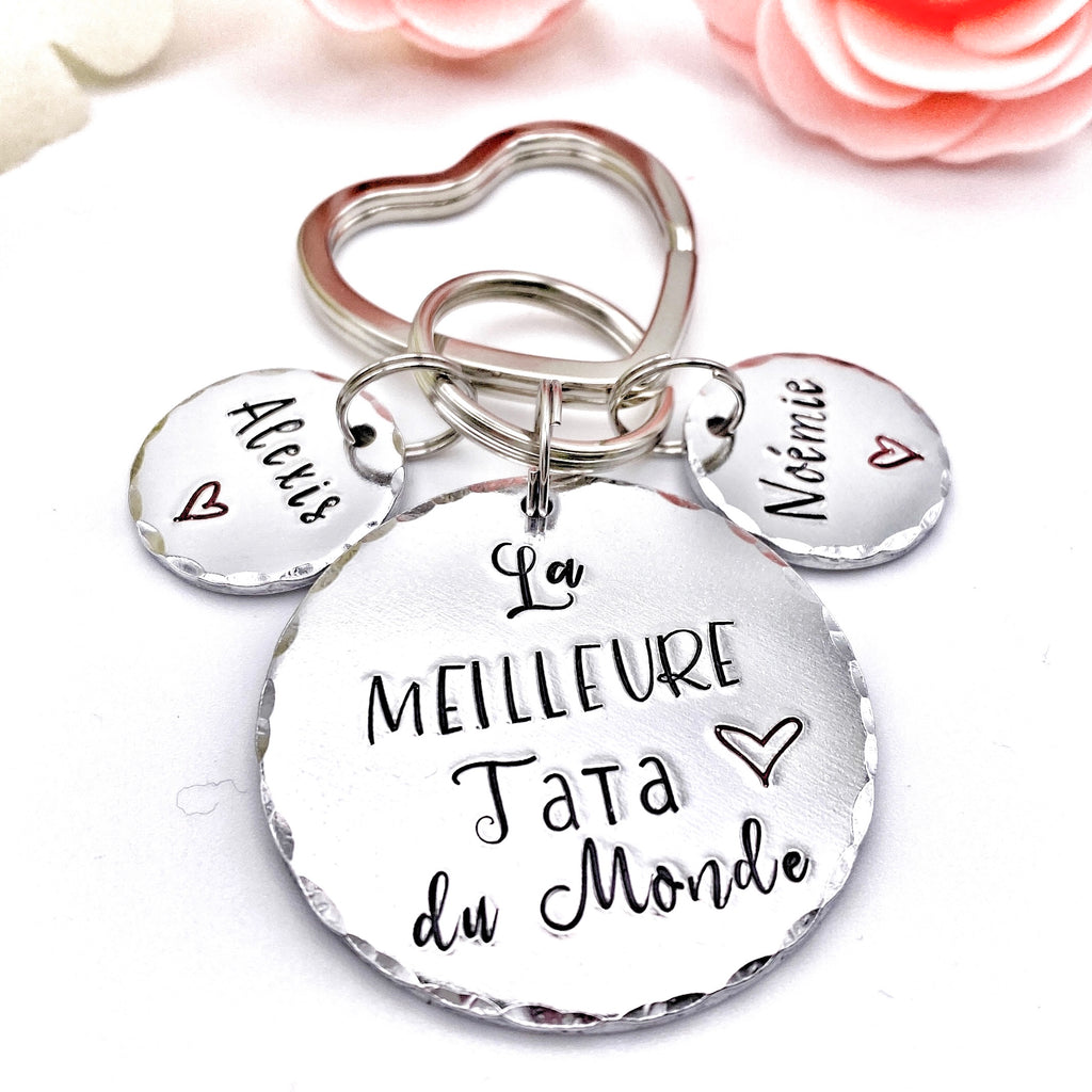 The Best Aunt in the World Keychain