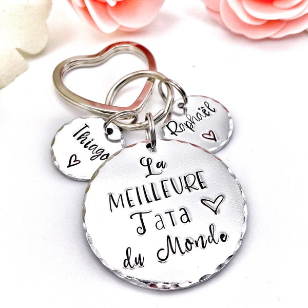 The Best Aunt in the World Keychain