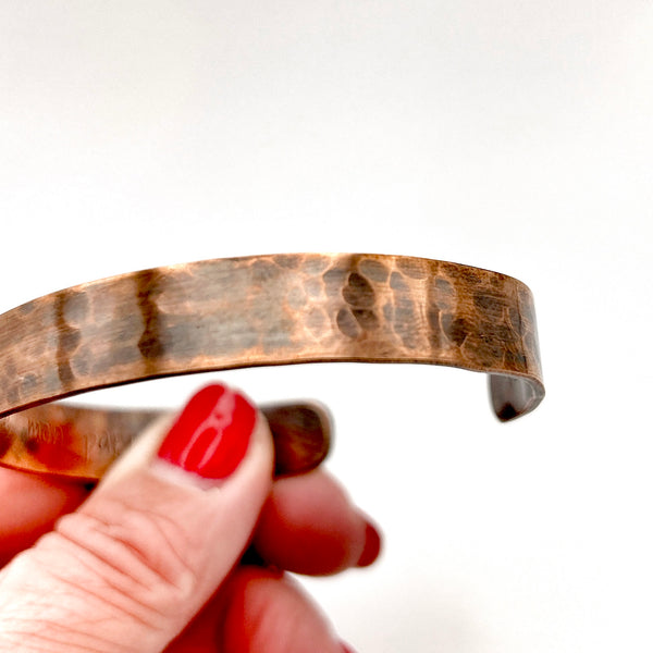 Personalized Copper Bracelet for Men, Valentine's Day Gift Idea