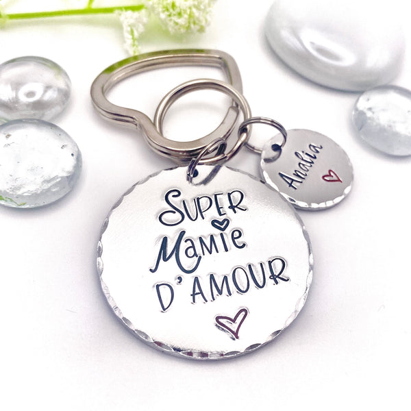 Super Grandma Love Keychain