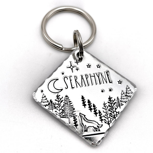 Médaille de Chien avec Loup, Médaille Personnalisée en Métal