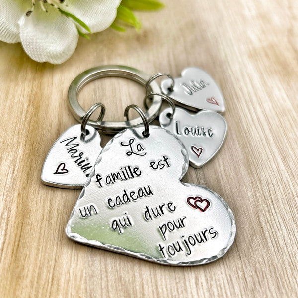 Family Keyring, Personalized Gift