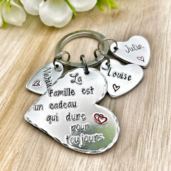 Family Keyring, Personalized Gift
