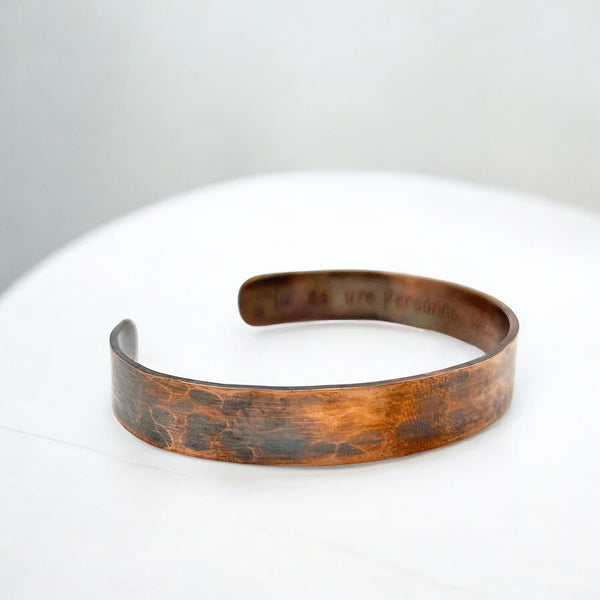 Personalized Copper Bracelet for Men, Valentine's Day Gift Idea