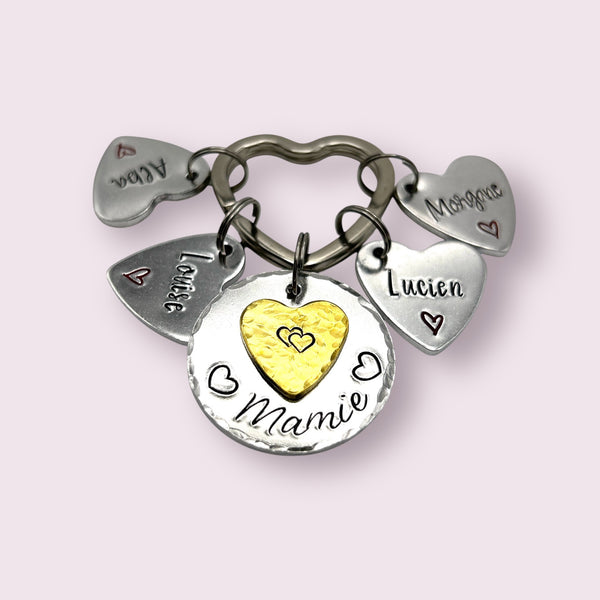 Personalized Keyring for Grandma, Grandmother's Day Gift Idea