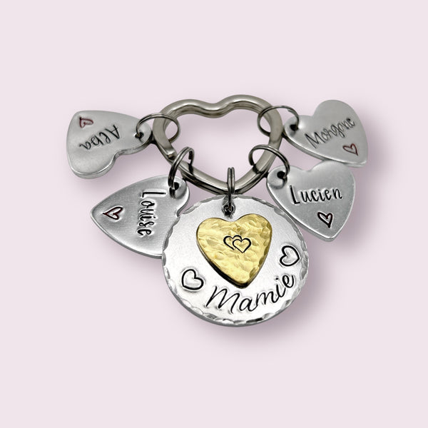 Personalized Keyring for Grandma, Grandmother's Day Gift Idea