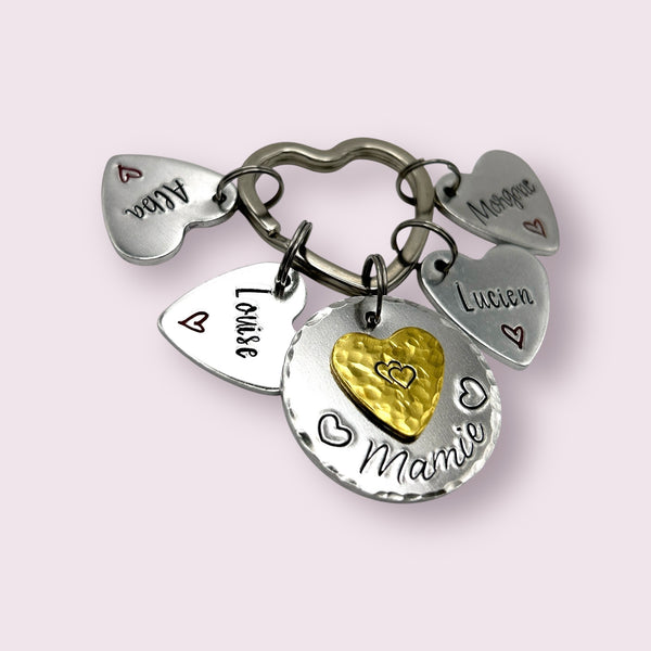 Personalized Keyring for Grandma, Grandmother's Day Gift Idea