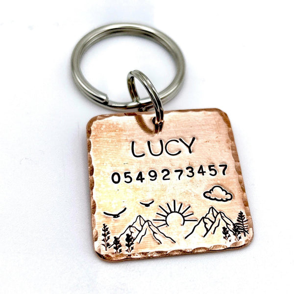 Copper Dog Medal - Custom Copper Pet Tag