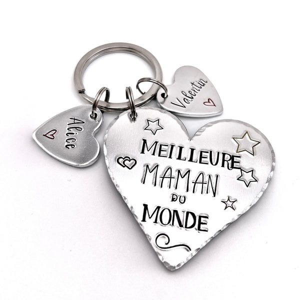 Mom Keychain, Best Mom in the World Keychain