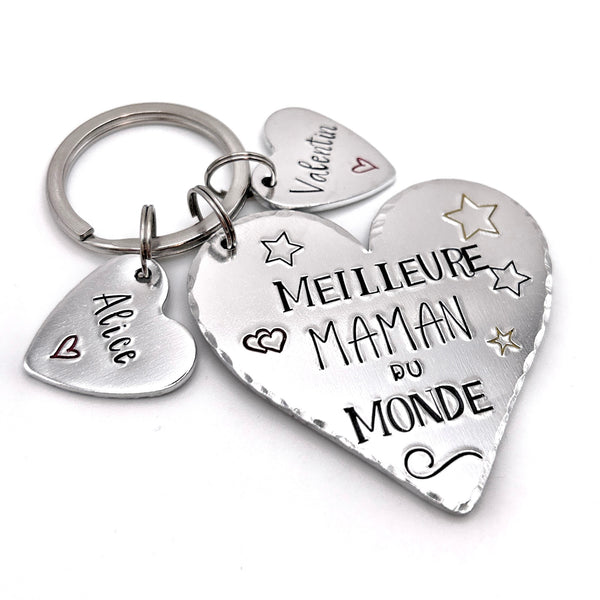 Mom Keychain, Best Mom in the World Keychain