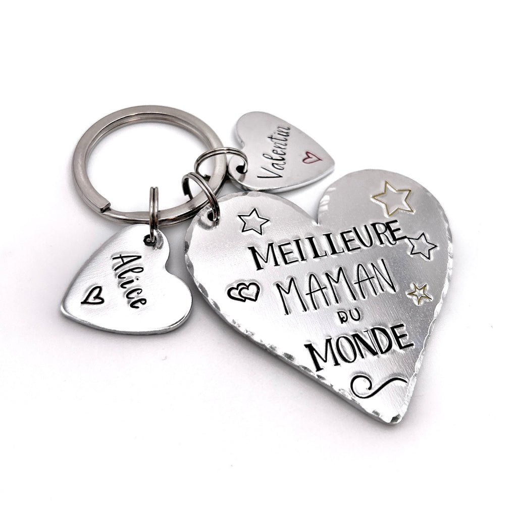 Mom Keychain, Best Mom in the World Keychain
