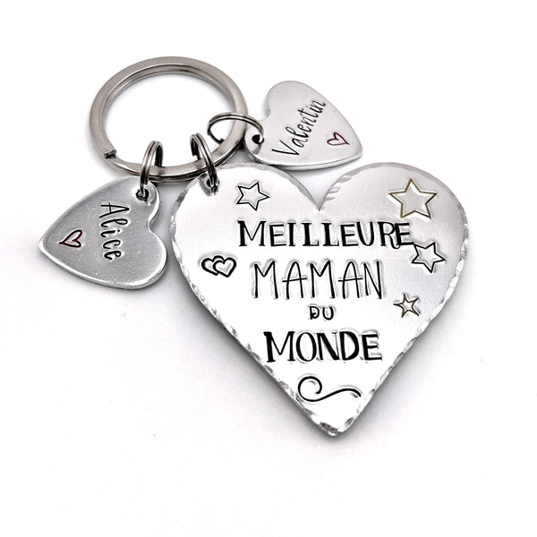 Mom Keychain, Best Mom in the World Keychain