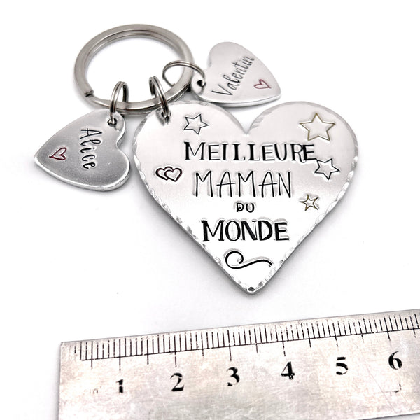 Mom Keychain, Best Mom in the World Keychain