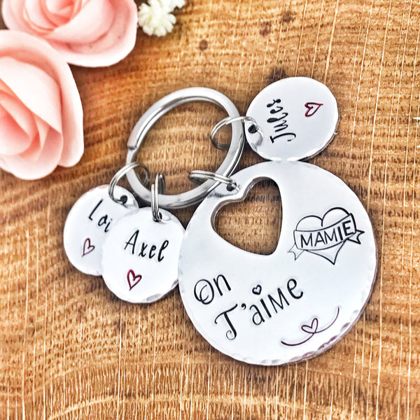 Grandma We Love You Keychain