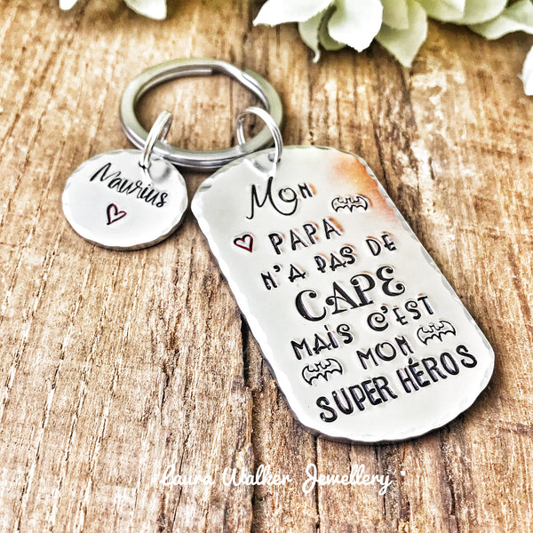 Porte Clé Super Papa