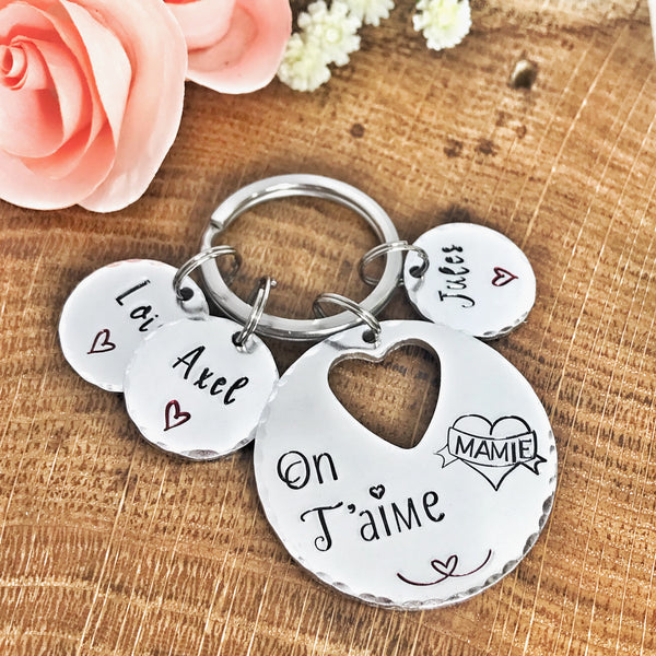 Grandma We Love You Keychain