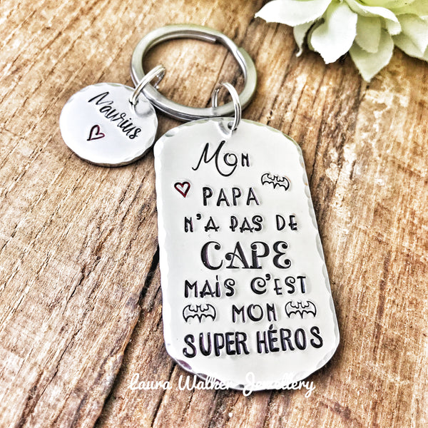Porte Clé Super Papa