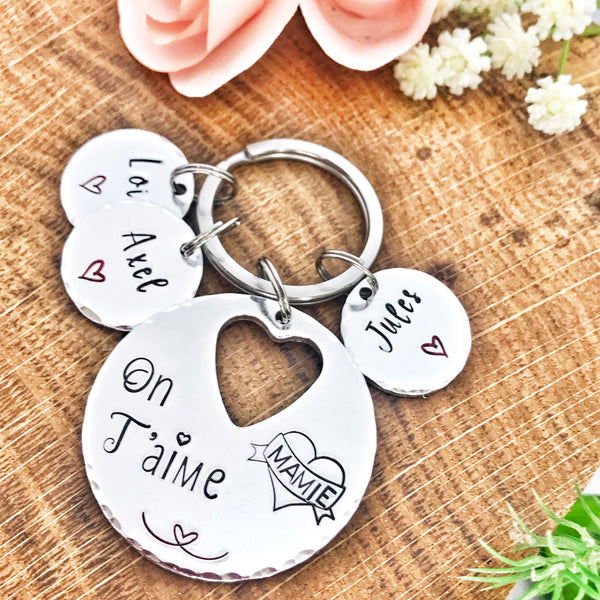 Grandma We Love You Keychain