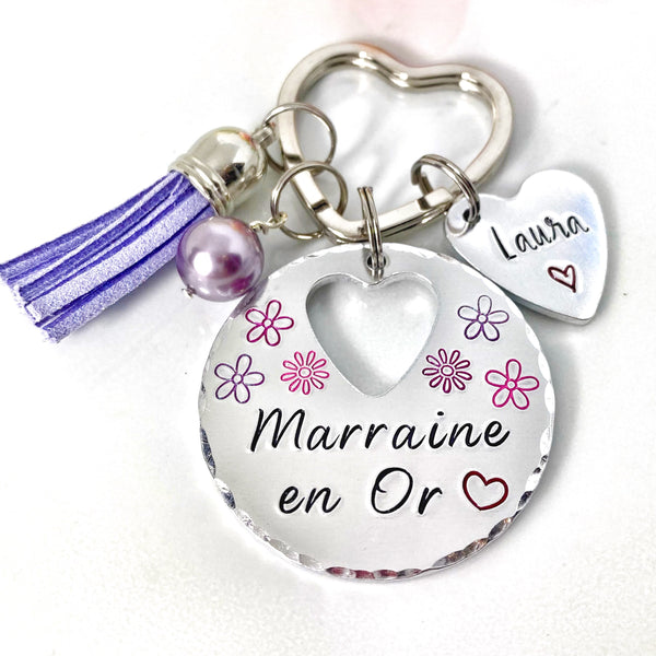 Gold Godmother Keychain