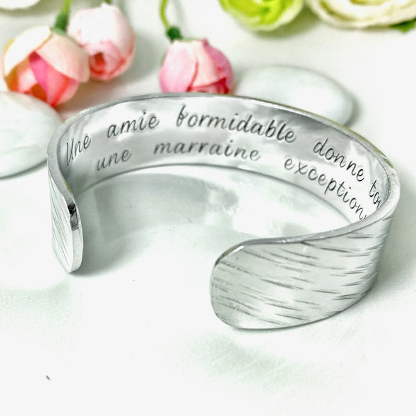 Gift for Godmother Friend, Bangle for Godmother Friend, Ask Godmother, Will you be my Godmother?, Baptism Godmother