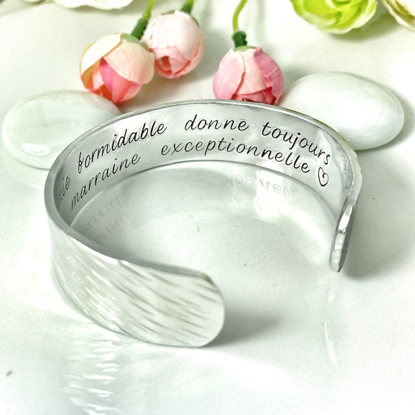 Gift for Godmother Friend, Bangle for Godmother Friend, Ask Godmother, Will you be my Godmother?, Baptism Godmother